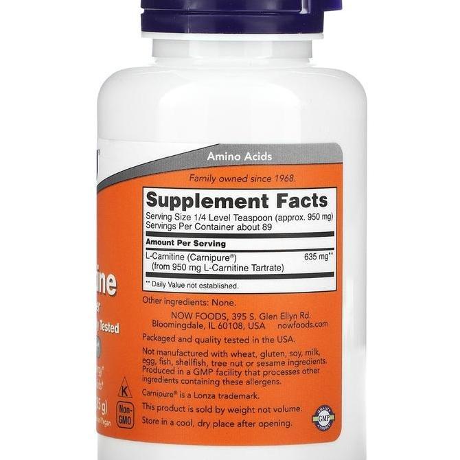 Now Foods L Carnitine 1000 mg 100 Tabs L Carnitine Fitness Bakar Lemak