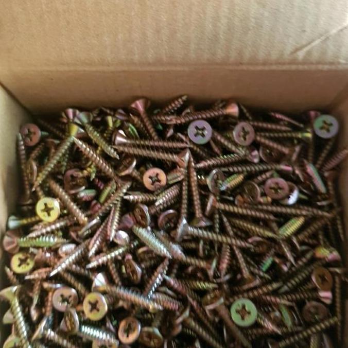 Murad- Skrup Sekrup Grc Kuning 1 Inch / Baut Screw Kuningan 1" 6X1 Per Dus
