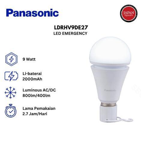 Allthebest- Lampu Darurat LED Panasonic / Emergency Lamp LDRHV9DE27 - Cool Daylight (Putih)