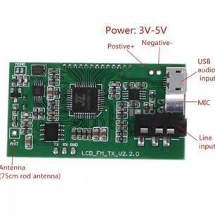 Pemancar Fm Radio Fm Tuner Digital Display Dsp Pll