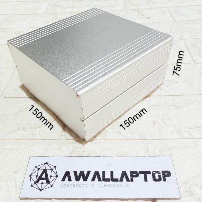 Box Alumunium Box Aluminium 150X150X75Mm Case Kotak Elektronik Enclosure