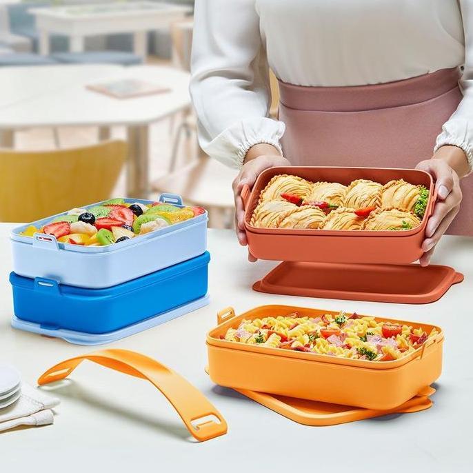 Promo Rantang 4 Susun Tupperware Click To Go Round