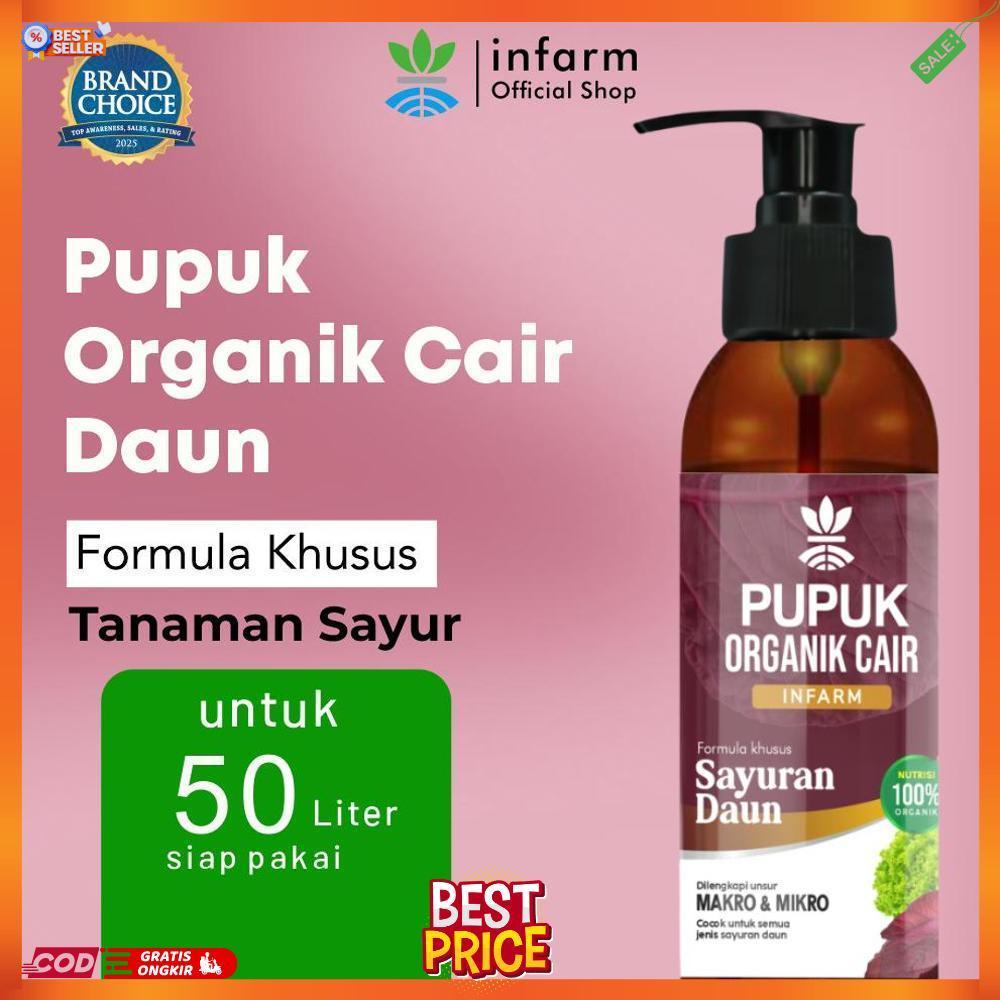 INFARM - POC Pupuk Organik Cair Tanaman Sayur Daun 100mL Pupuk Tanaman Sayuran Pupuk Organik Daun CD