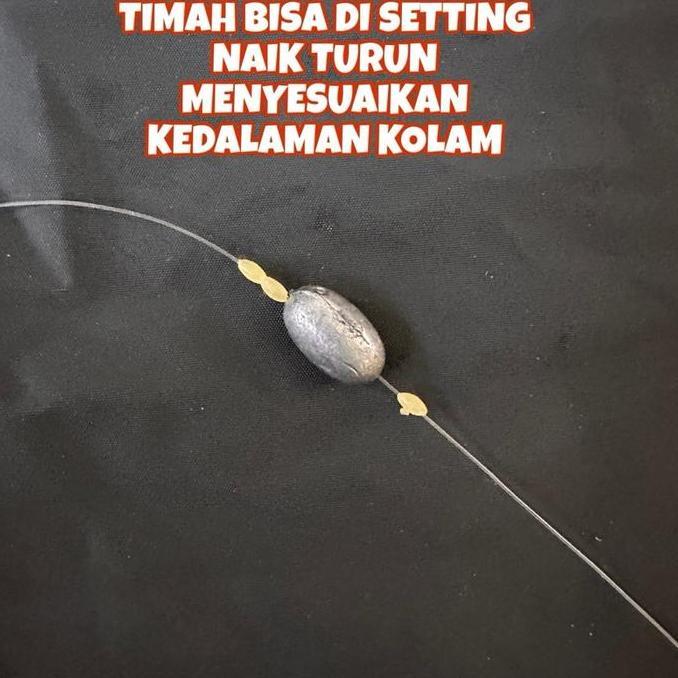 Pesca - Rangkaian Mancing Gurame 4 Mata Kail Dengan Timah