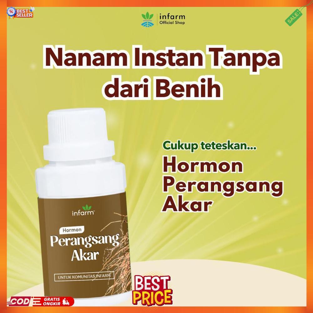 INFARM - Nutrisi Akar Tanaman 125 ml, Nutrisi Perangsang Akar Penyubur Tanaman Akar Cepat Tumbuh CD 