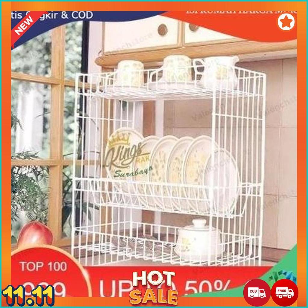 RAK PIRING RPK 03 ANTI KARAT/ RAK PIRING SUSUN 3 / RAK PIRING RPK 03 / RPK 03 / RAK GELAS / RAK DAPU