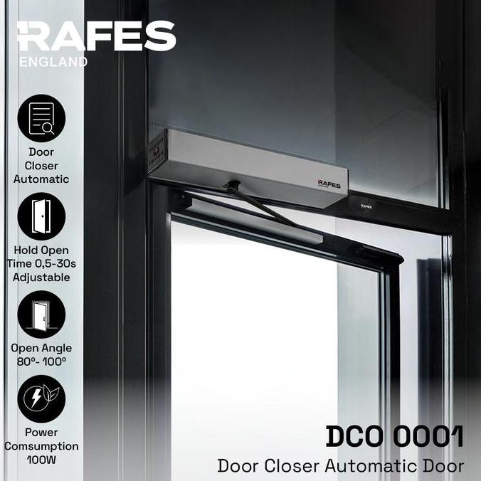 NEWW RAFES DOOR CLOSER AUTOMATIC DOOR - HOLD OPEN SYSTEM - DOOR WEIGHT 500KG - DCO 0001