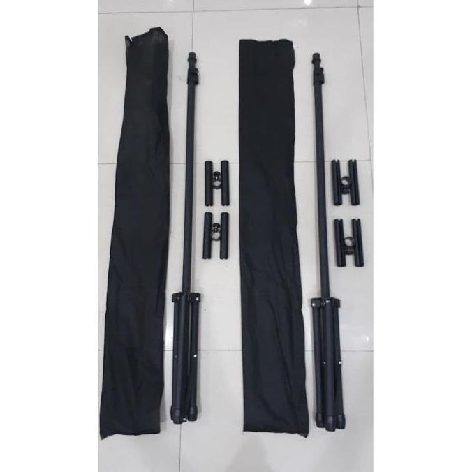Action- Tripod Banner Stand Display / Tiang 2 Sisi Alitas 1 - Silangan Besi