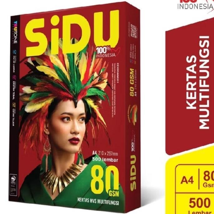 [Rim] Kertas Hvs A4 Sidu 80 Gram / Sidu Hvs