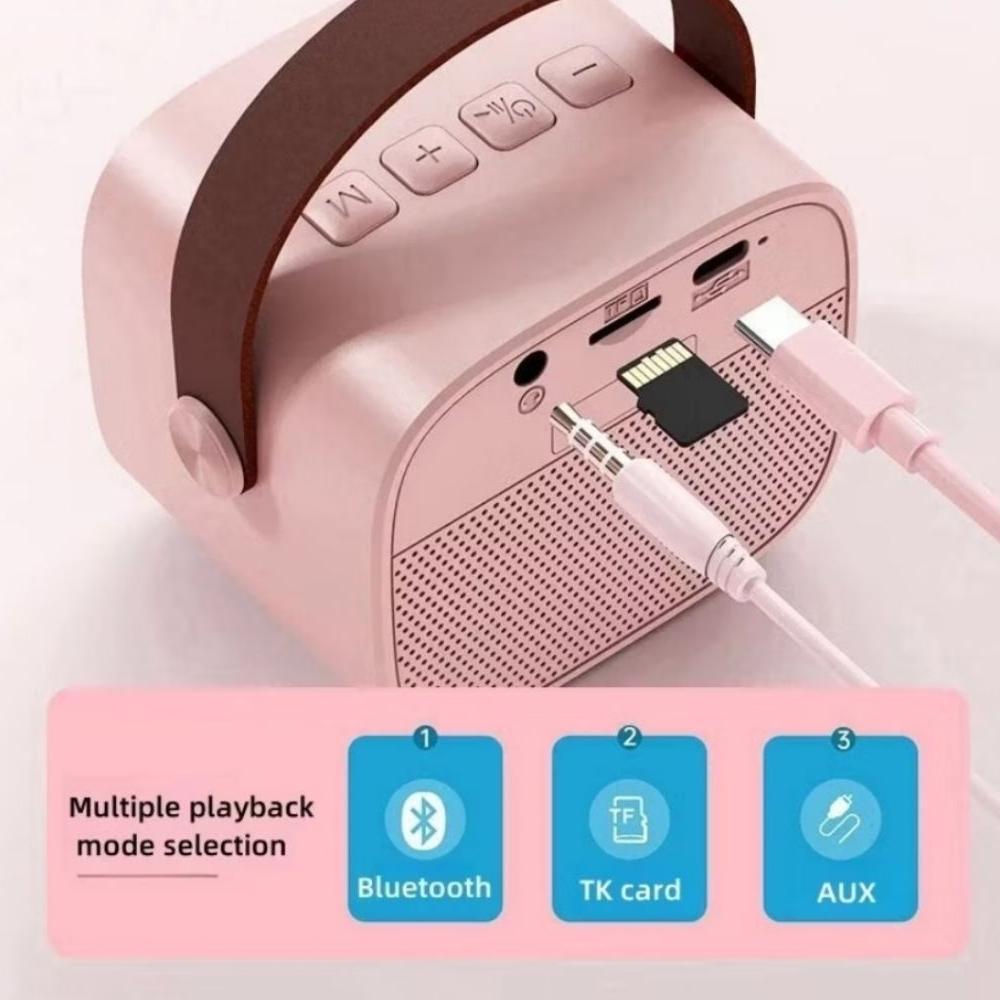 Big Promo Promo Obral Speaker Karoke Mic 2 / Speaker Bluetooth Mini Karoke Mic / Mini Speaker Wirele