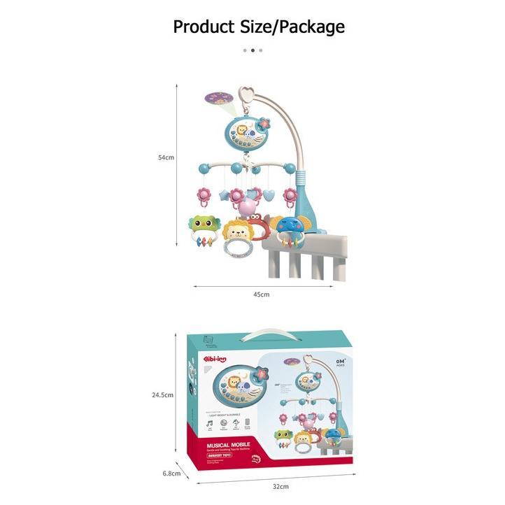 NEW DEALS ISABELLA Remote Control Memutar Bel Tempat Tidur / Crib Bell Toys / Crib Hanging Toys / Ma