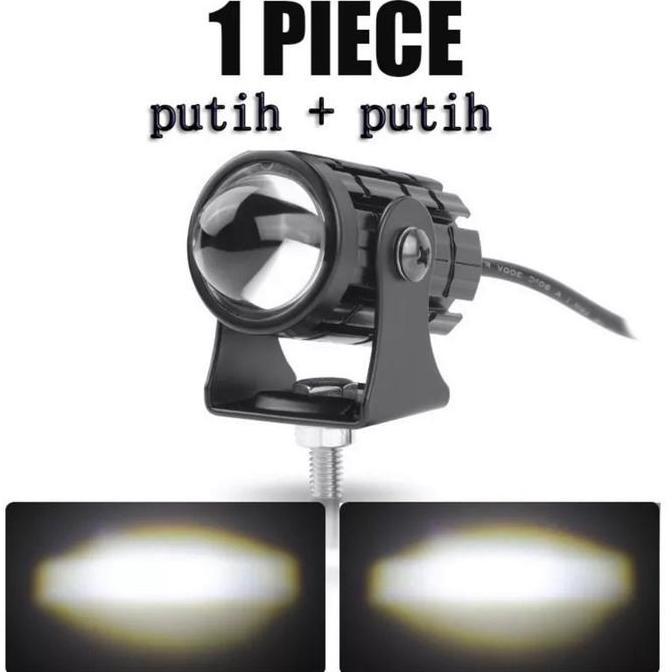 LED LAMPU SOROT LASER/Mini D2 Laser Gun/Lampu Tembak Sorot Foglamp tambahan motor/mobil