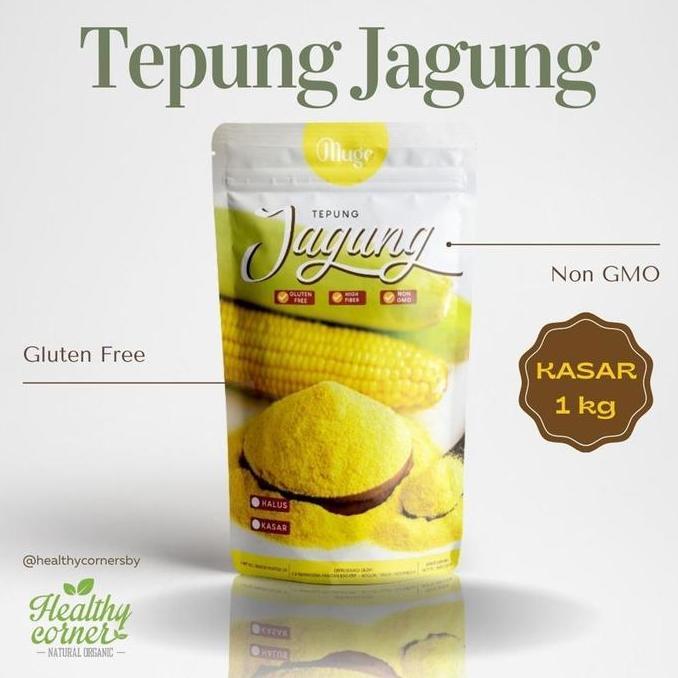 Mugo - Tepung Jagung Kasar 1KG Polenta Corn Meal Gluten Free Non GMO