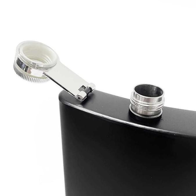 Simp- Botol Hip Flask Whisky Bottle Stainless Steel 8 Oz