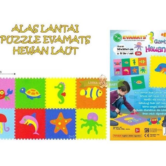 [ZHORA] PMAT16 ALAS LANTAI PUZZLE EVAMATS HEWAN LAUT ALAS LANTAI EVAMAT