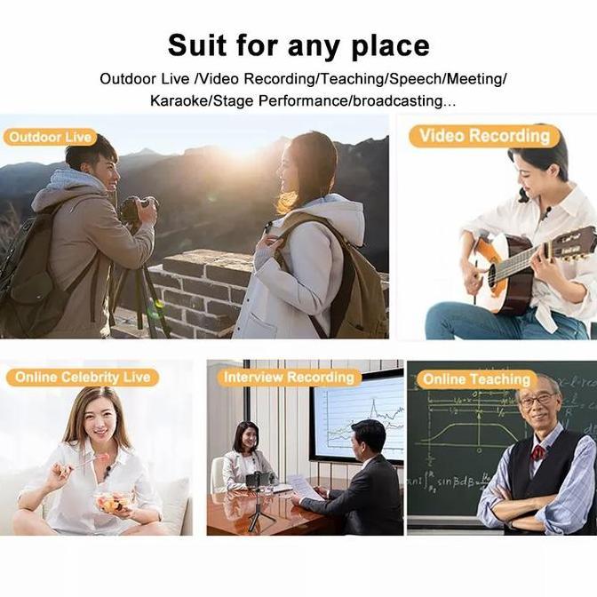 The- Movio Mic Wireless Lavalier - Mic Clip On / Mic Streaming Podcast