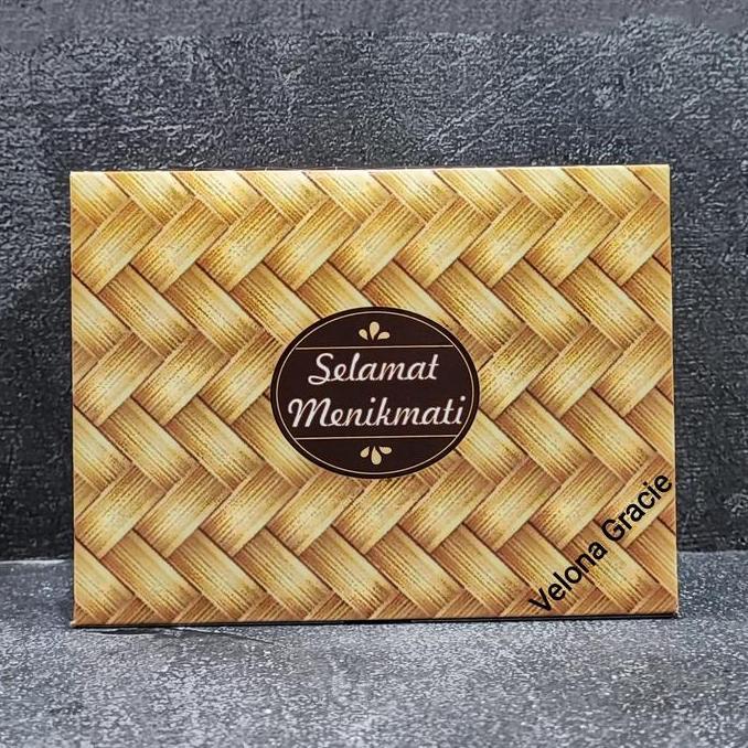 Smilebox- Dus Snack 12X16 Bilik Bambu Isi 50 Pcs Gs Motif Box Kue