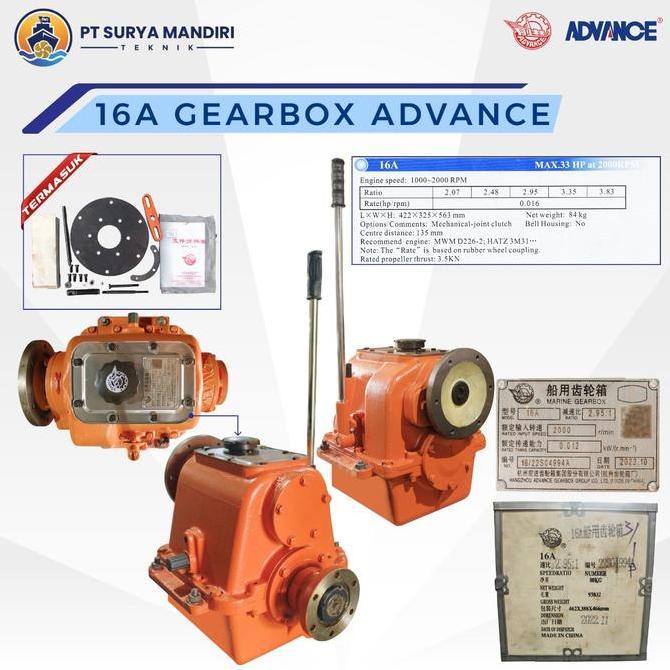 NEW 16A GEARBOX KAPAL ADVANCE / MARINE GEARBOX 16A