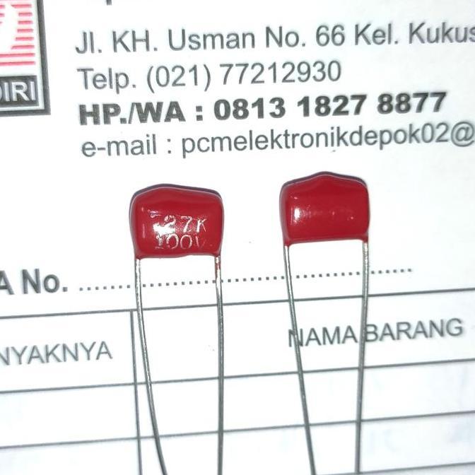 KAPASITOR 274 270NF 274 270 NF 100V 100 V PCMED