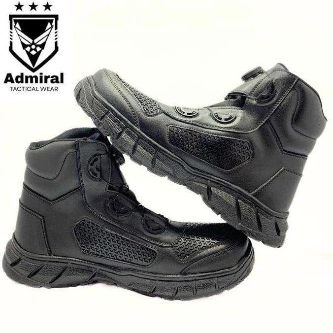 Sepatu PDH Tali Putar TNI POLRI Tactical Security Boa Dinas Lapangan