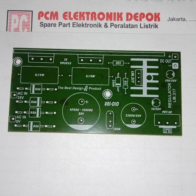 PCB REGULATOR LM-317 UNI-OIO UNI-010 PCMED