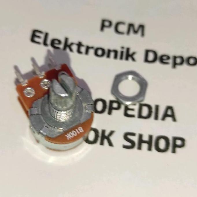 POTENSIO STEREO 100K 100 K A-PLUS ORIGINAL B100K PCMED