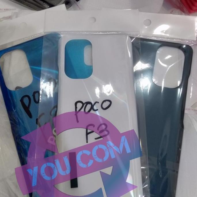 Backdoor Housing Kesing belakang Xiaomi Poco F3 tutup baterai cover INTERSCOO