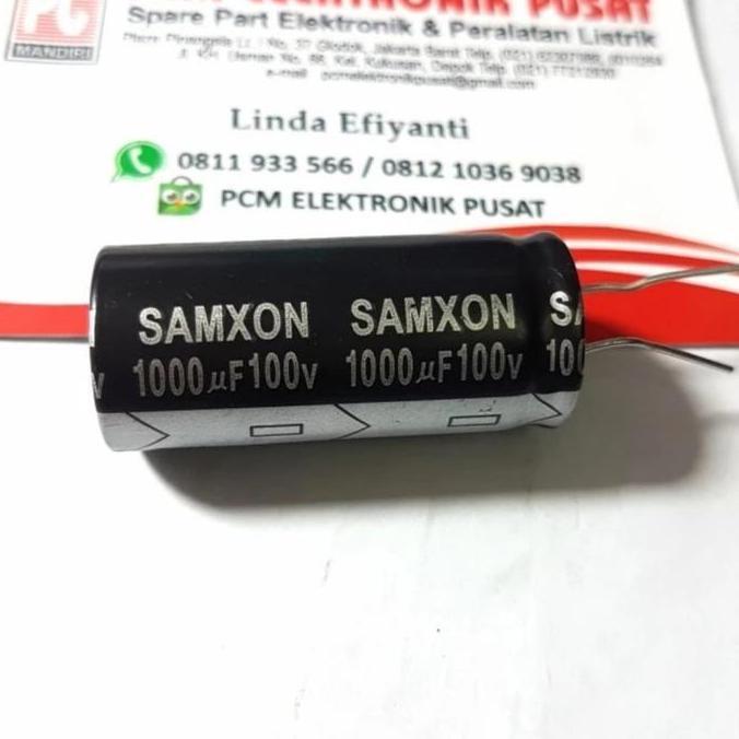 1000UF 100V 1.000UF 1000 100 V ELCO CAPACITOR ELKO KAPASITOR POLAR PCMED
