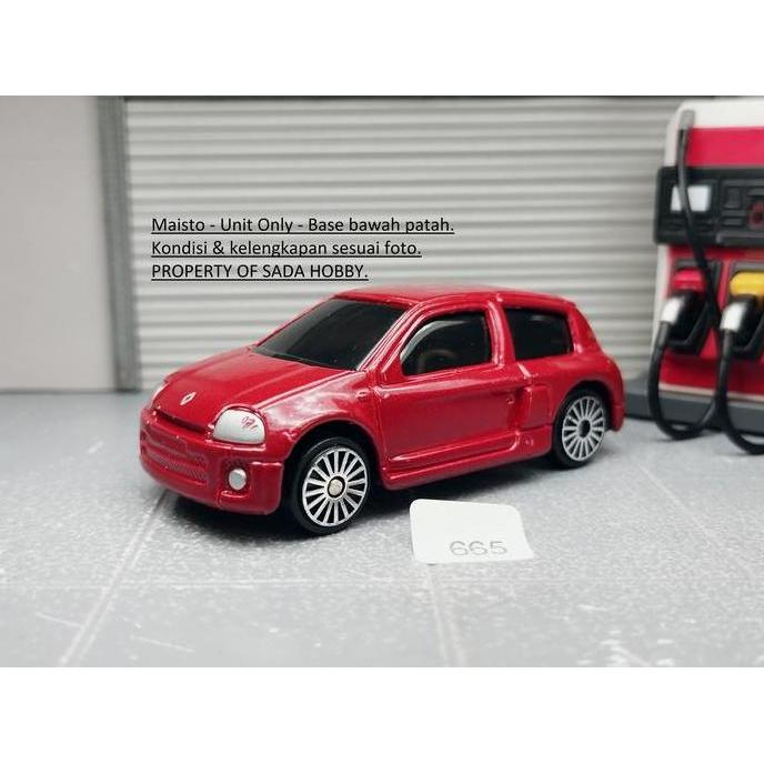MAISTO RENAULT CLIO V6 SPORT MERAH UNIT ONLY MINUS MIX99