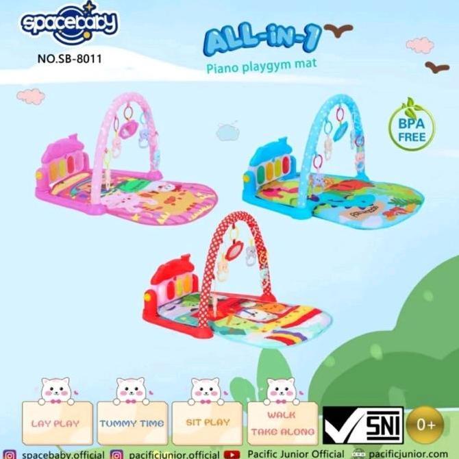Spacebaby SB-8011 Baby Piano Playgym SB8011 SB 8011 Alas Matras Mainan Bayi