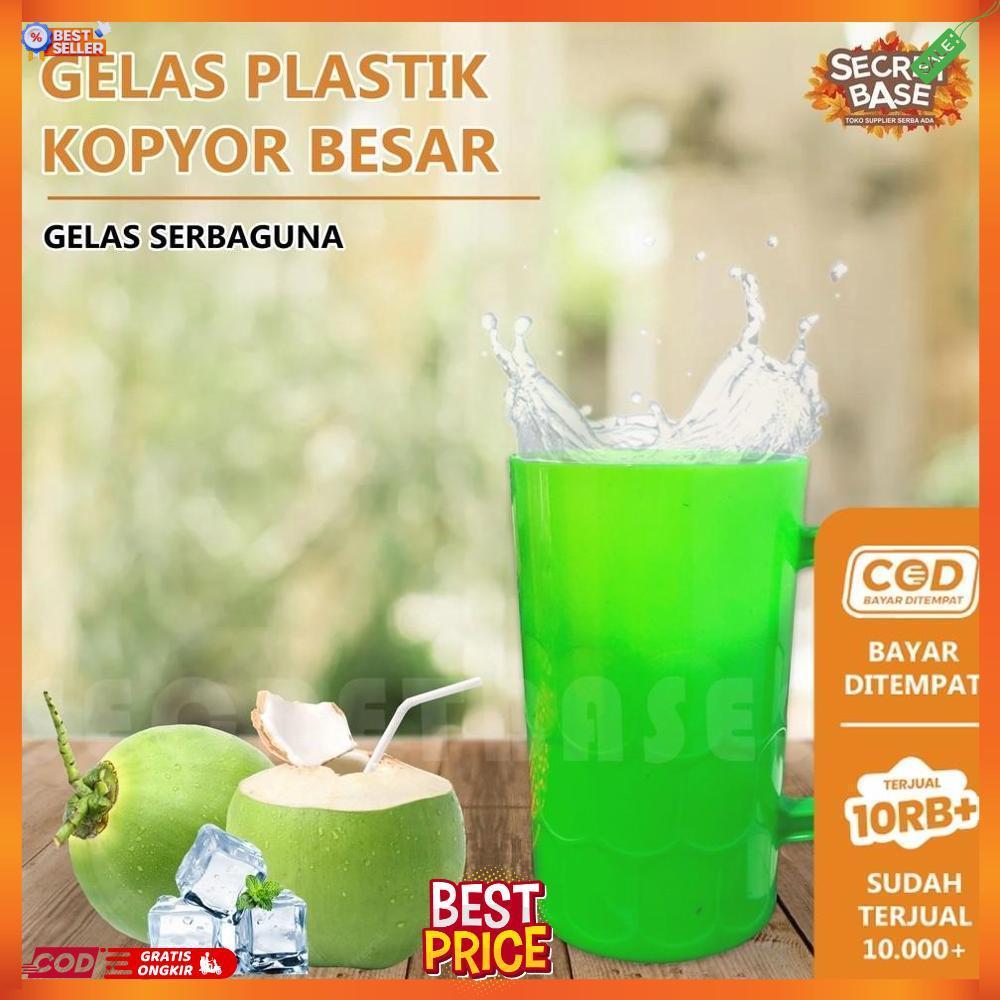 GELAS KOPYOR - Mug Cangkir Gelas / Gelas Plastik / Gelas Kopi Teh Murah