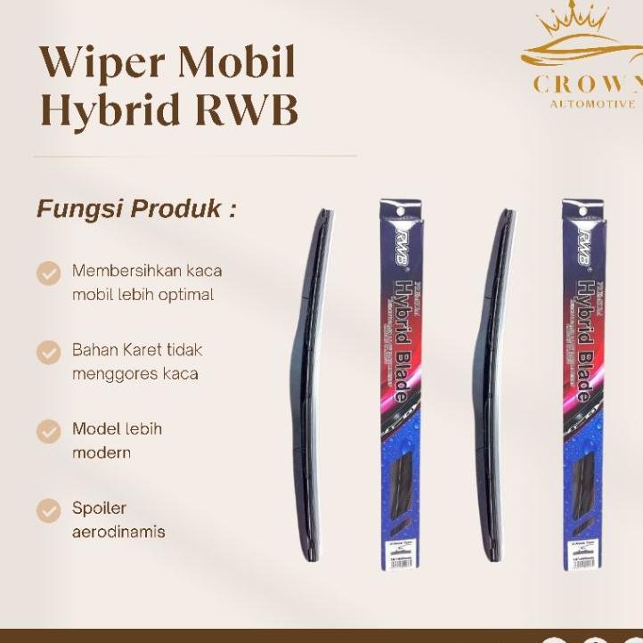 Wiper Mobil Rwb Hybrid / Wiper Hybrid Rwb / Wiper Rwb Universal