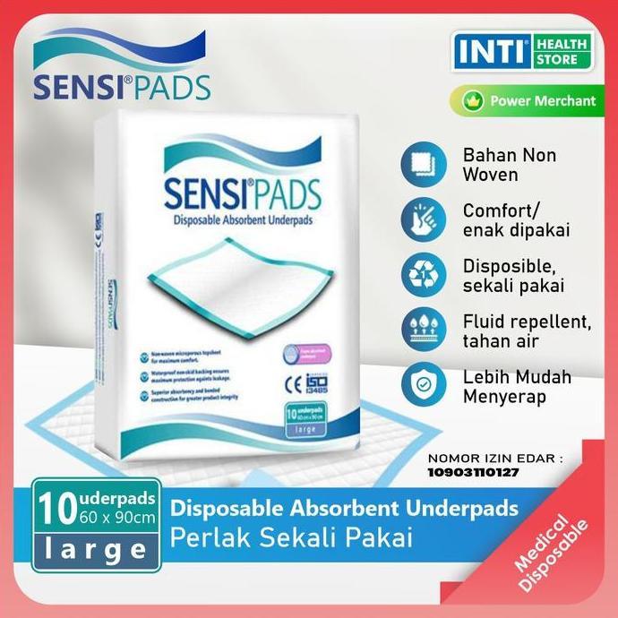 SENSI Underpad Sensi / Perlak Sekali Pakai / Perlak Dewasa