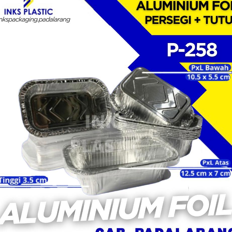 Aluminium Foil Persegi Plus Tutup P-258