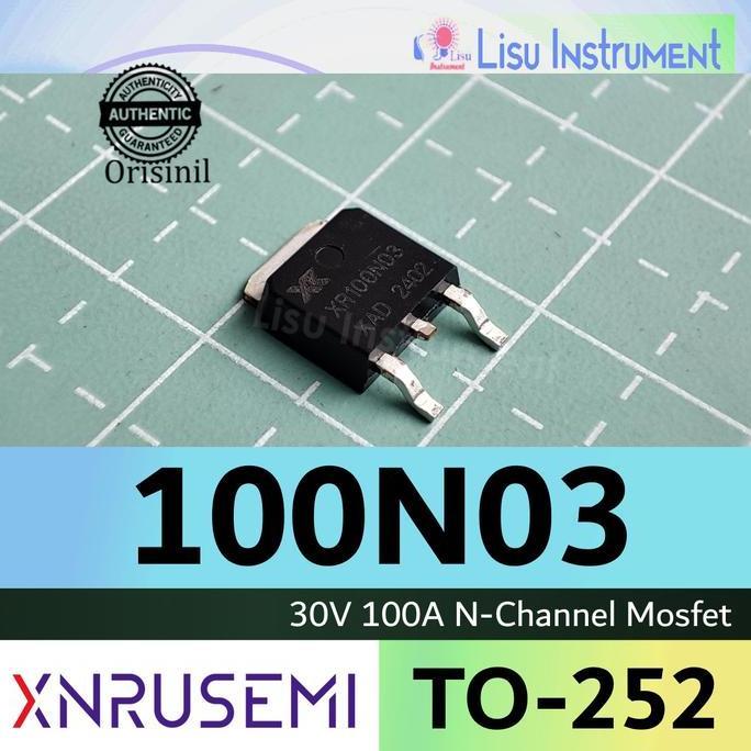 MOTRONICS XR100N03 30V 100A MOSFET N-CHANNEL SMD 100N03 TO-252 XNRUSEMI ORIGINAL