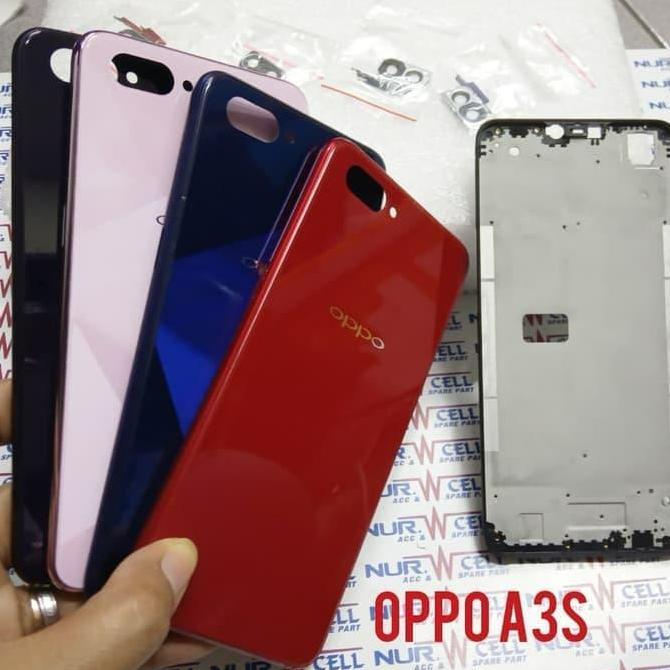Backdoor Plus Frame Lcd Oppo A3S Casing Fullset Oppo A 3s INTERSCOO