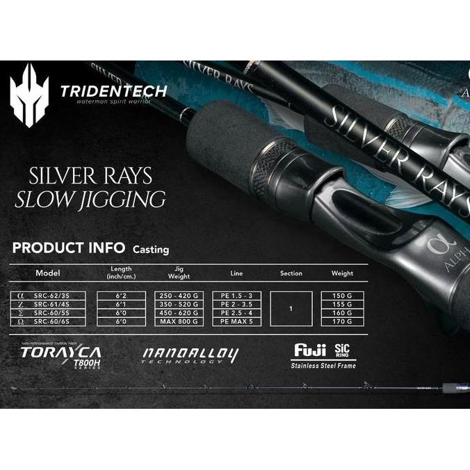 Joran Tridentech Silver Rays Limited Carbon Solid | Joran Light Jigging | Joran Slow Jigging | Joran