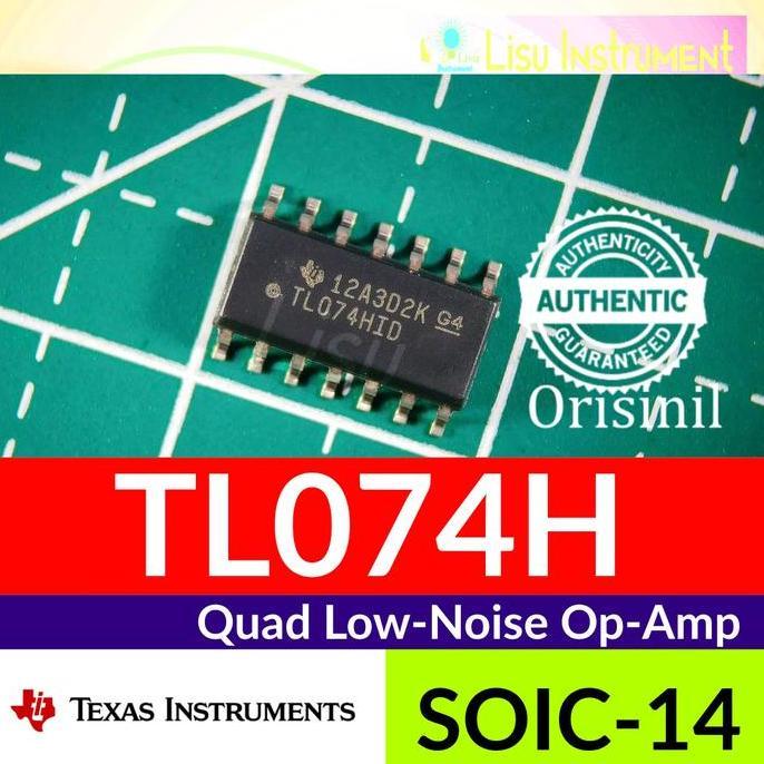 MOTRONICS TL074H QUAD LOW-NOISE OP-AMP TL074HID TL074 SOIC-14 TEXAS INSTRUMENTS