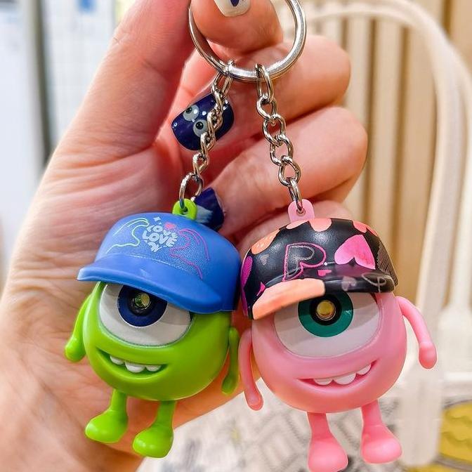 Gantungan Kunci Monster University Dengan Lampu & Suara I Love You Mike Inc MU Mainan & Hadiah Anak