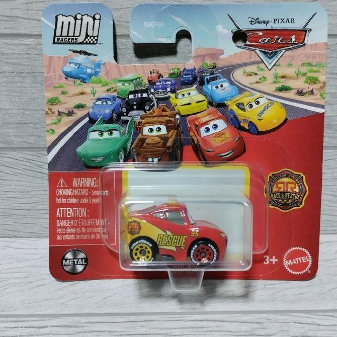 DISNEY CARS MINI RACER - RACE & RESCUE LIGHTNING MCQUEEN MDLS27
