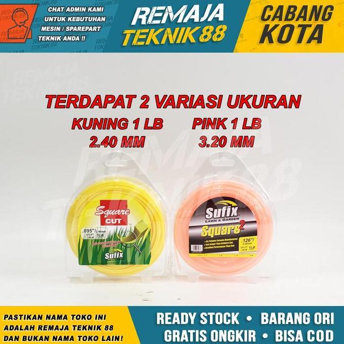Parque - Tali Senar Potong Rumput / Sufix 1 Lb / 1Lb / Panjang 40 - 83 Meter