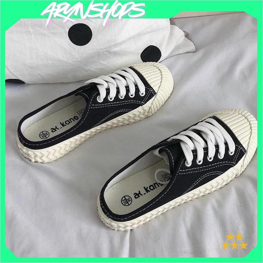 NS8037 Sepatu Kanvas Wanita Sepatu Sneakers Wanita Fashion Sepatu Casual Wanita STI Promo