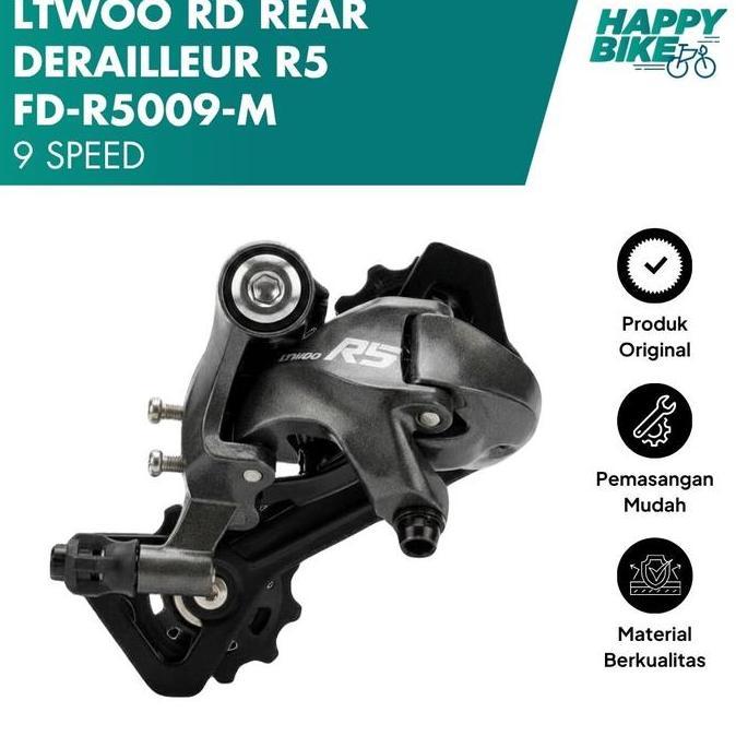LTWOO RD REAR DERAILLEUR R5 2X9 SPEED FD-5009-M SEPEDA SIAP KIRIM