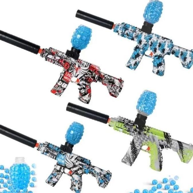 Mainan Anak Tembakan Jelly / Blaster Elektrik Gun AK47 / Tembakan Outdoor Water Gel Blaster