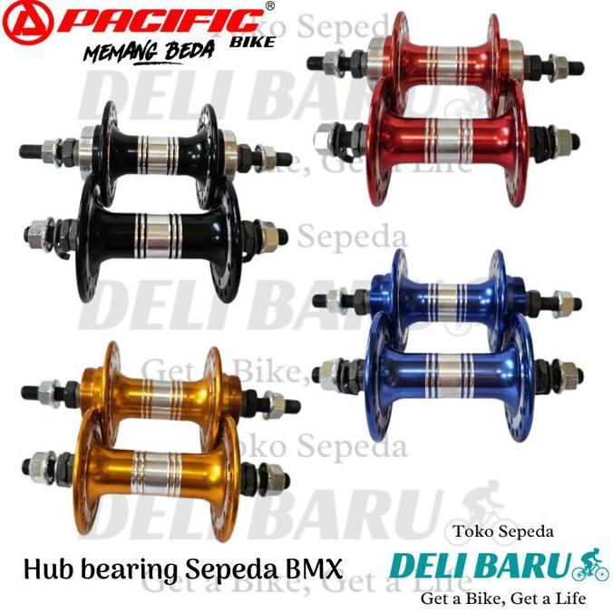 PACIFIC HUB BEARING 36 HOLE SINGLE SPEED MODEL DRAT TROMBOL BERING ALLOY SEPASANG SEPEDA BMX FIXIE S