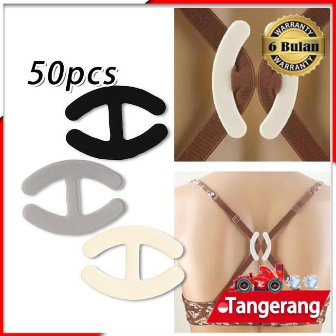 MRI 50pcs Pengait Tali Bra / Plastic Buckle Back Shaper BH / Kait Pengait Plastik