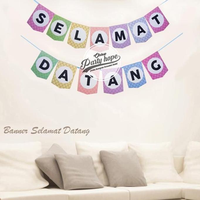 MGC Banner selamat datang / Bunting Flag selamat datang / Banner ucapan