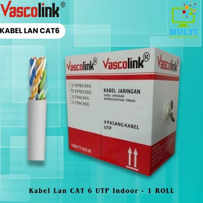 Cale- Kabel Lan Vasco Cat 6 Indoor / 1 Box (Dus)