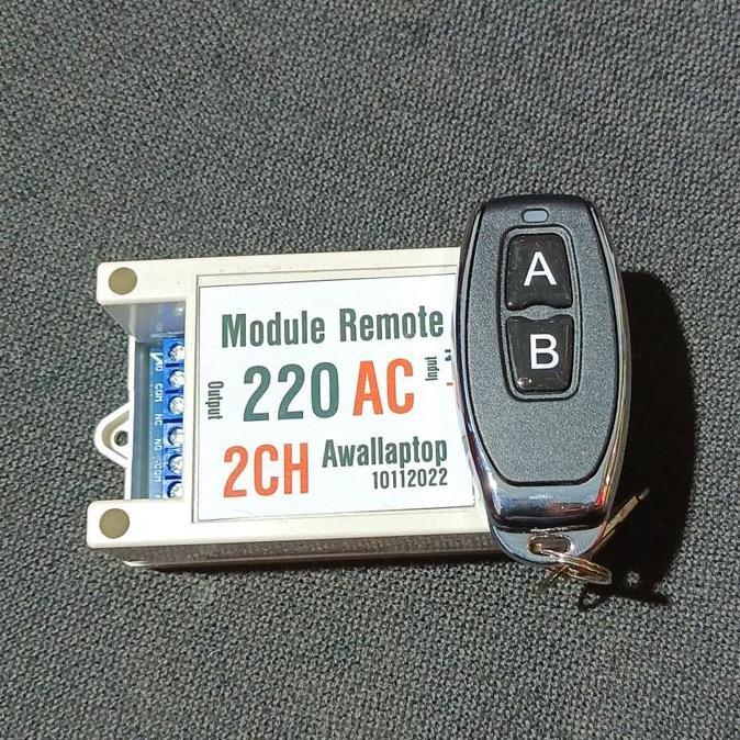 Modul Remot 2Ch 220V Wireless Saklar Lampu 2 Chanel Ac 220V