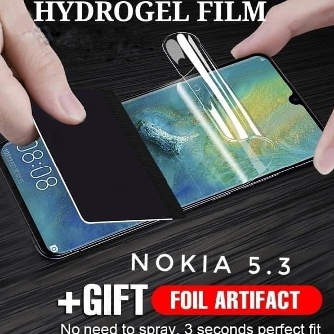 HYDROGEL NOKIA 5.3 2020 ANTI GORES SCREEN PROTECTOR FULL COVER Aksesoris Handphone